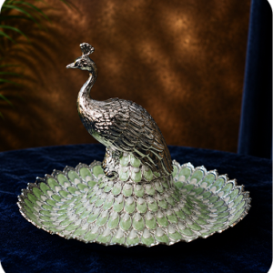 Regal Peacock Decorative Serving Bowl
