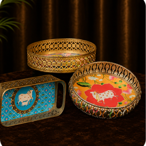 Royal Floral Decorative Tray Collection
